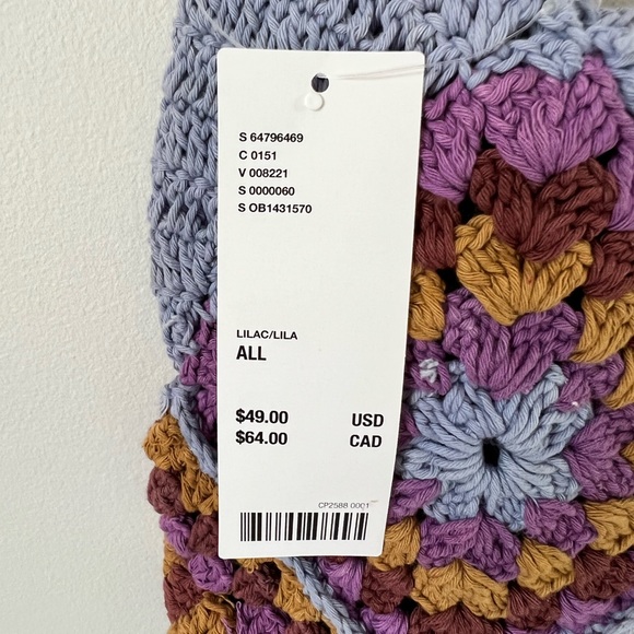 Lilac Urban Outfitters Lara Floral Crochet Bag - Picture 4 of 4